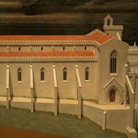 Model of the convent prior to its collapse.